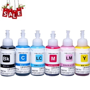

6X Dye Based Non OEM Refill Ink Kit for Epson L100 L110 L120 L132 L210 L222 L300 L312 L355 L350 L362 L366 L550 L555 L566 printer