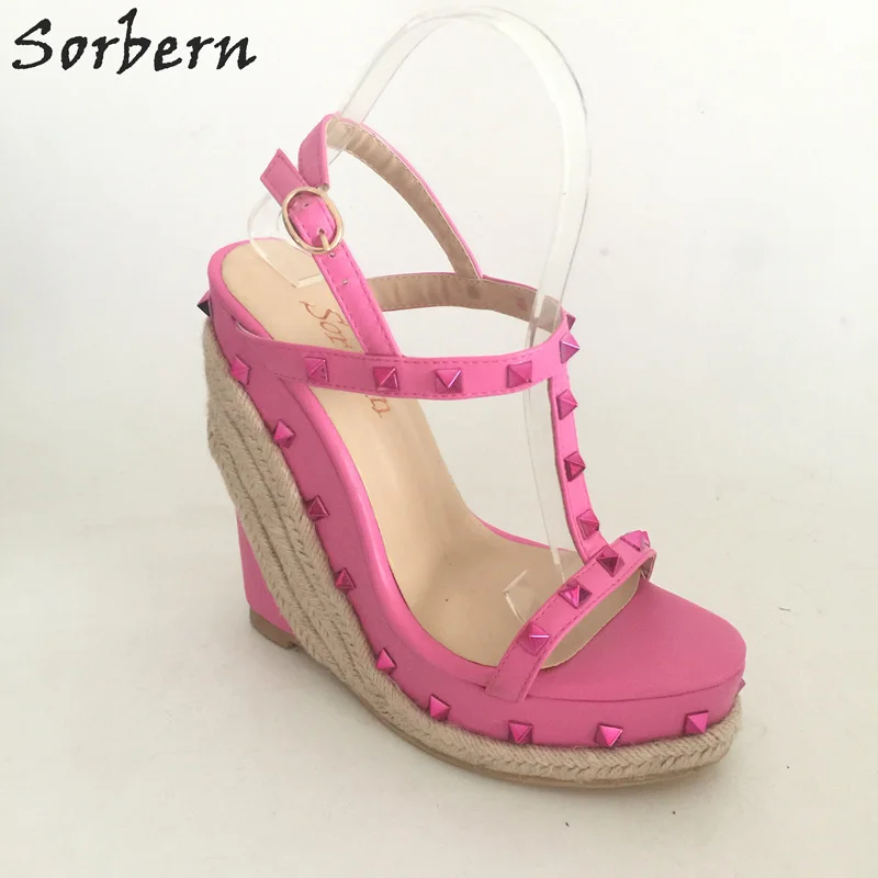 

Sorbern Sandalias Mujer Women Sandals Wedges Plus Size 34-46 Wedge Shoes For Women Chaussure Femme Platform Sandals Custom Color
