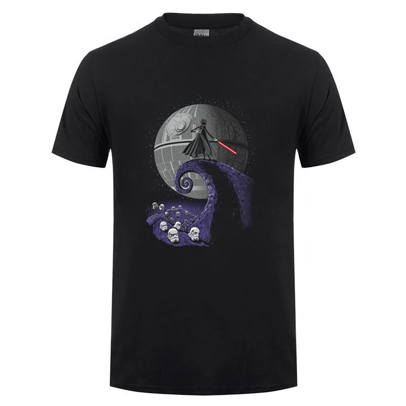 2018 New Season Collection Fashion Star Wars T Shirt Men The Nightmare Before Empire T-shirt Darth Vader Tshirt JEDI Hipster Tee |