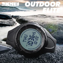 SKMEI marque Hommes Sport Montres Heure Mondiale Boussole Compte À Rebours Montres Numérique En Plein Air Étanche Militaire Montre Mans Horloge
