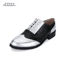 Four Seasons бренд Пояса из натуральной кожи коричневый+ белый туфли-оксфорды для мужчин в английском стиле Бизнес Обувь Баллок Обувь кожа Обувь ско