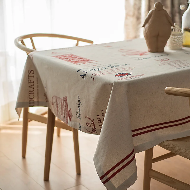 Dunxdeco Tablecloth Linen Cotton Table Cover Fabric French Country Style Vintage Coffee Store Party Mesa Decorative Mat Mesa Tablecloths Aliexpress
