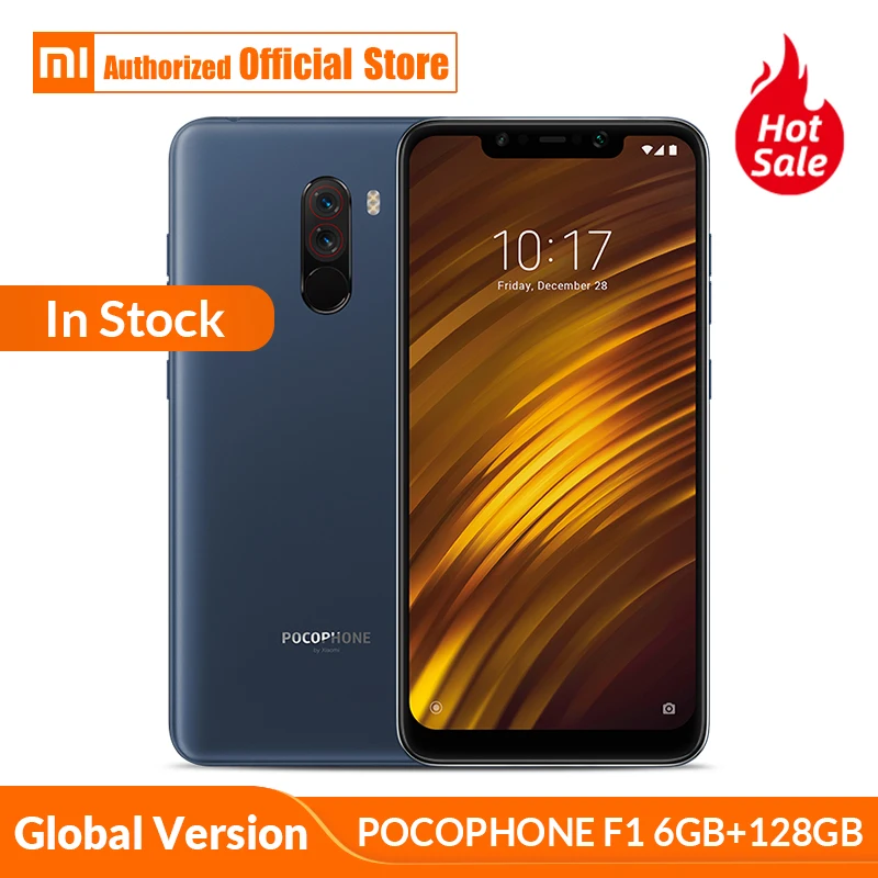 Xiaomi POCOPHONE F1 POCO 6 GB 128 глобальная версия мобильного телефона Snapdragon 845 18 ''полный