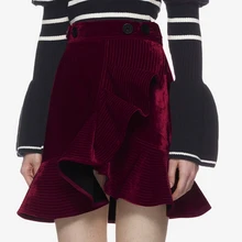 Мини-юбка с автопортретом, дизайнерские осенние офисные женские Юбки Русалки