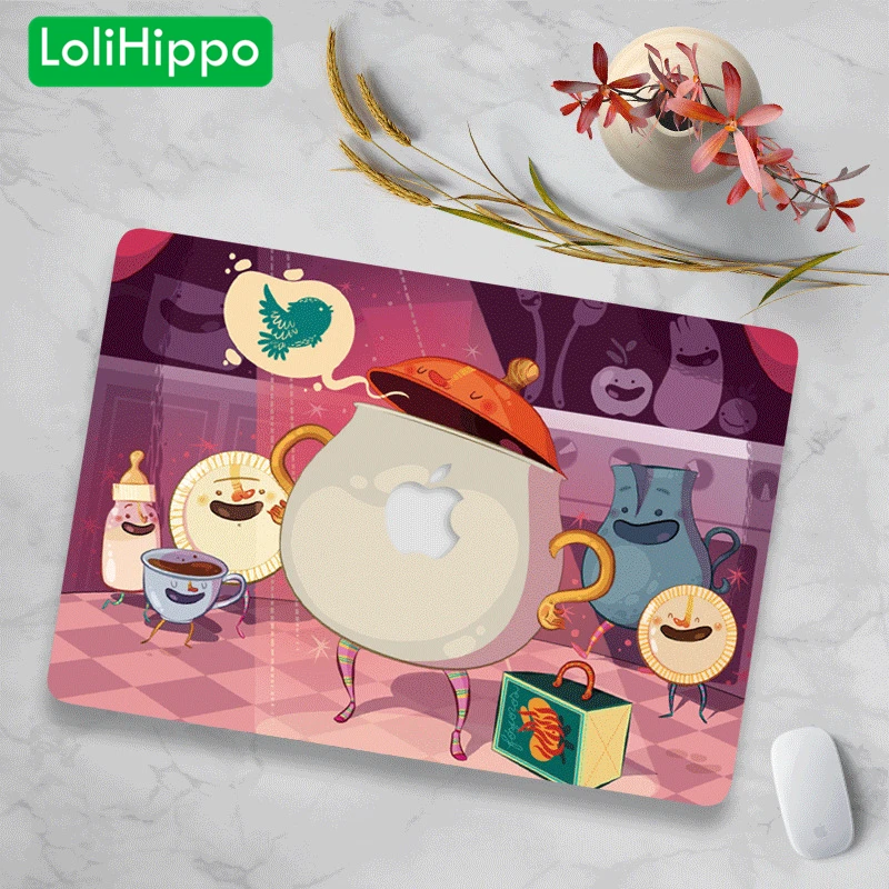 LoliHippo мультфильм серии защитный футляр для ноутбука Apple Macbook Air Pro 11 12 13 15 дюймов Touch