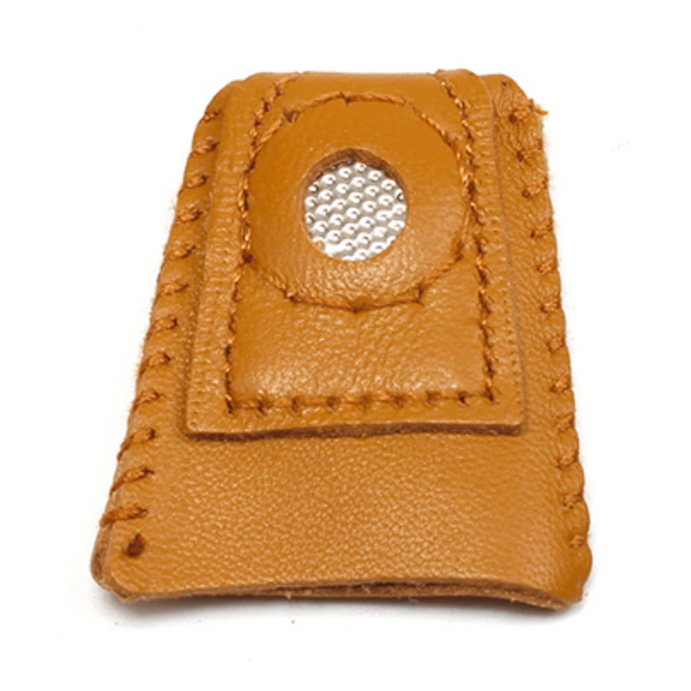 

Coin Accessory Embroidery Soft Artificial Sheepskin Needlework Finger Cover Tip Quilting Thimble Sleeve Handmade Sewing Tool