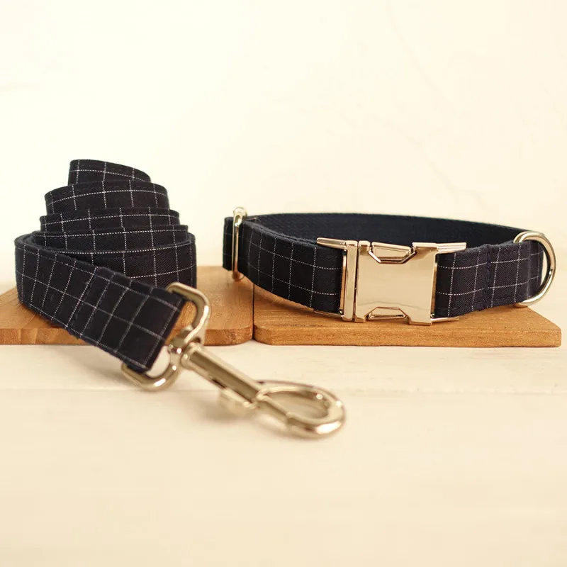 Designer Inspired Pet Collar with Lead