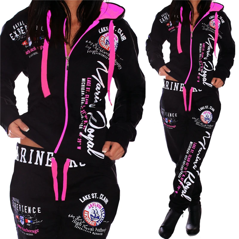 

ZOGAA Brand ropa de mujer 2018 two piece set top and pants Casual fashion sweatsuit 6 colors tracksuit women size plus S-3XL