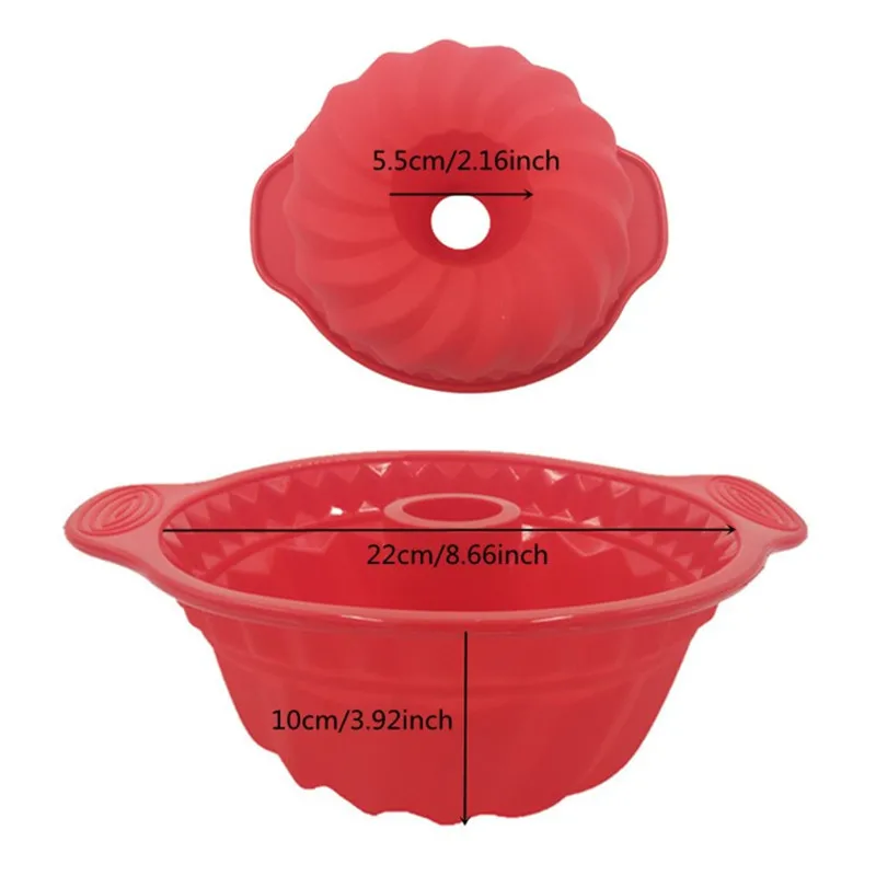 9inch Silicone Round Pot DIY Birthday Cake Pan Cake Mould Chocolates CakeMold Bakeware Family DIY Baking Pastry Cake Tools5 - 
