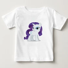 Hot sale Cartoon Pony Print Girl Tops Kid Cotton T shirt Summer Short Sleeve 2018 Newest Tee girl's clothes Girls t-shirts NN gildan newest 2018 men s fashion 100% cotton print t shirt men summer style kanjo osaka jdm civic ef9 hot sale tee shirts