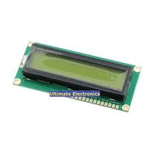 1 шт. желто-зеленый экран 1602 ЖК-экран lcd 1602 lcd-1602-5 V 5V черный шрифт лента подсветка