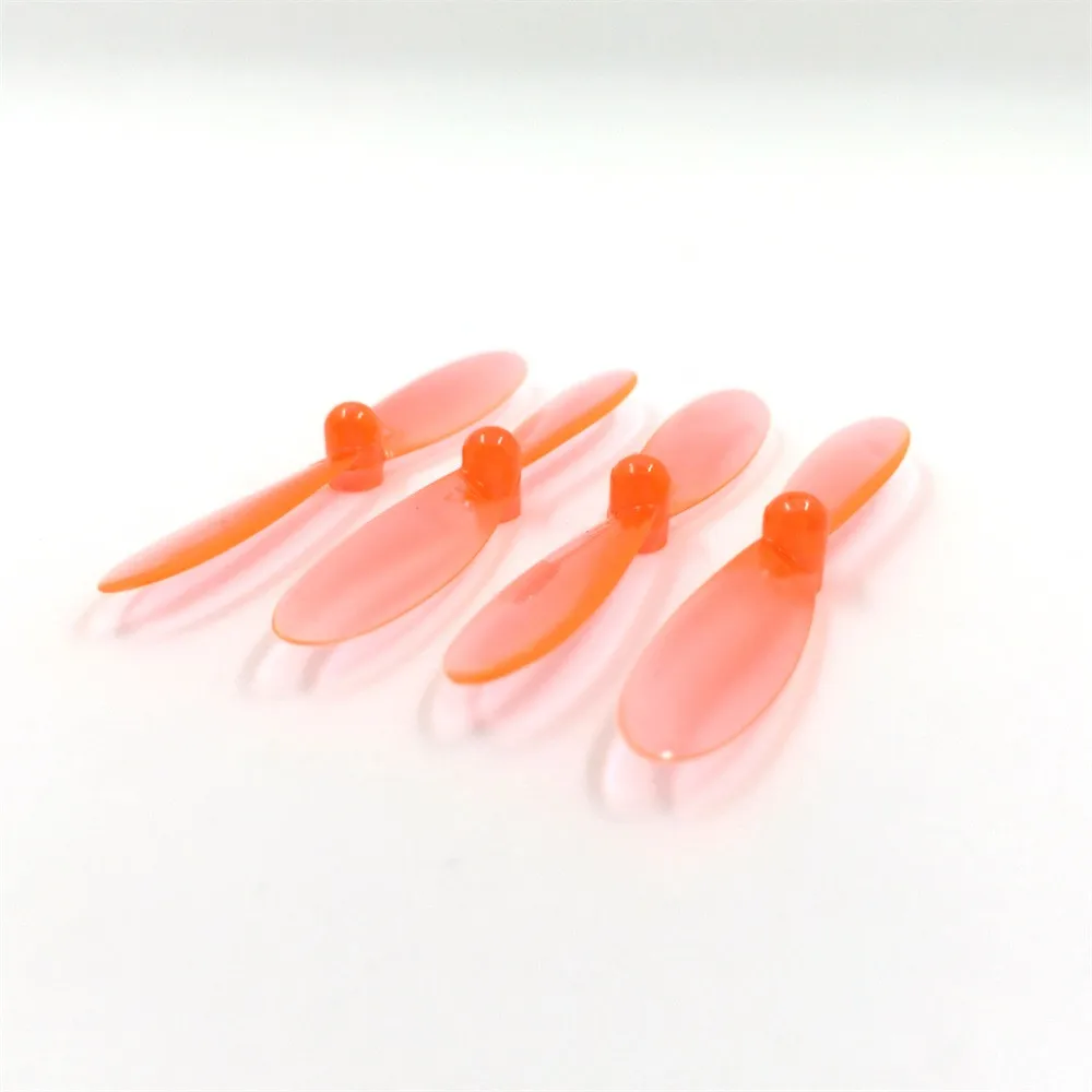 

4pcs RC Propeller Transparent Orange for Hubsan H107C H107L H107D H107C PLUS H107D PLUS Propeller Rotor Blade for quadcopter