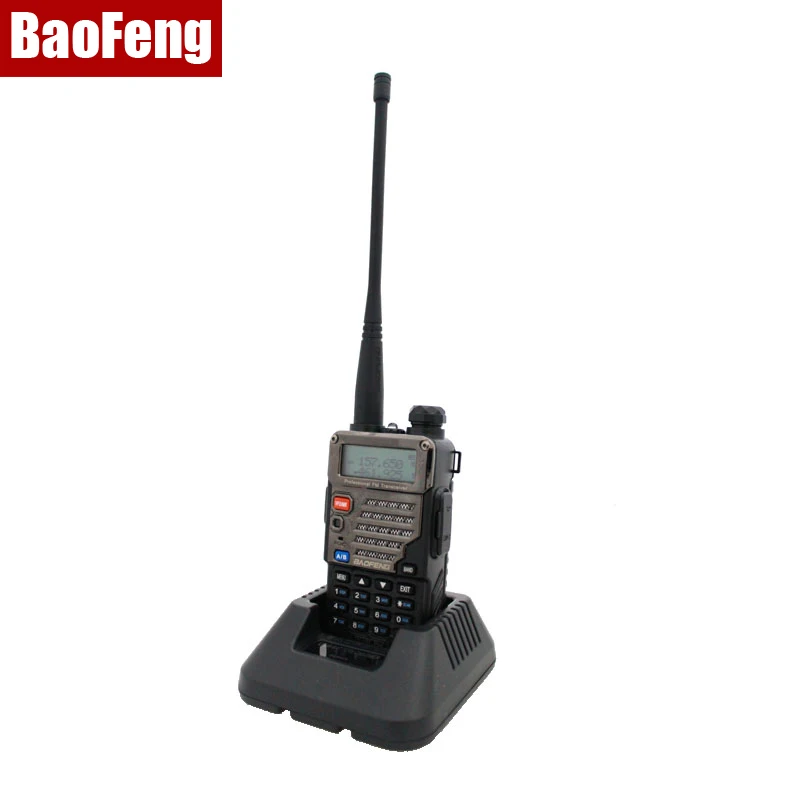 Оригинальная рация BAOFENG UV 5RE Plus/антенна/наушник/адаптер питания/Зажим для