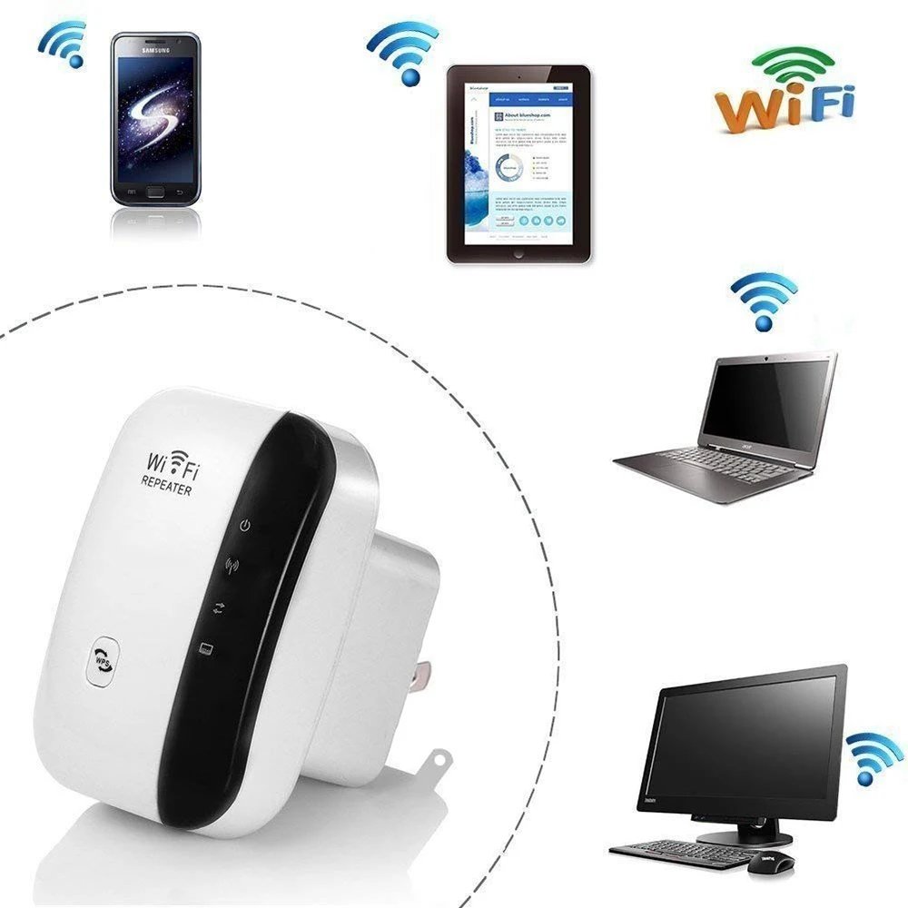 2 режима Беспроводной Wi-Fi ретранслятор WiFi расширитель обновленный aigitalal 300 Мбит/с усилитель Wifi 802.11N/B/G усилитель с WPS и режимом AP