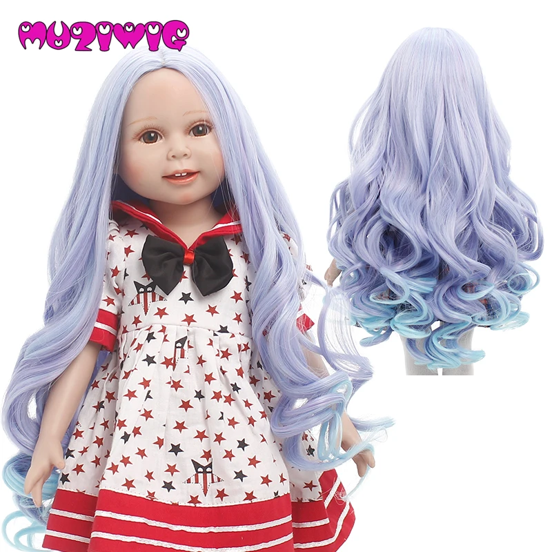 50 Off Ombre Blue Purple Long Hair Doll Wig Korea High