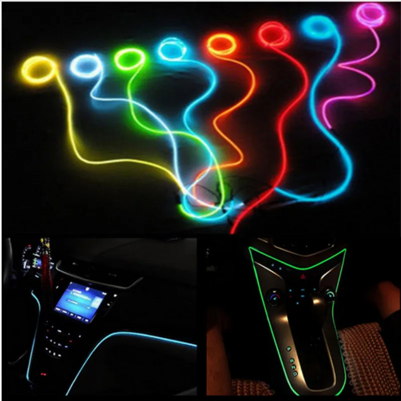 

Car Interior Atmosphere EL Cold Lights For Ford Focus 2 Fiesta Mondeo MK4 Transit Fusion Kuga Ranger Mustang Armrest Ecosport