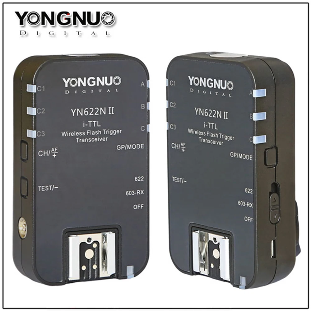 YONYO YN-622 II беспроводной I ttl HSS 1/8000 S триггер вспышки 2 для Nikon Canon цифровой SLR камера трансивер