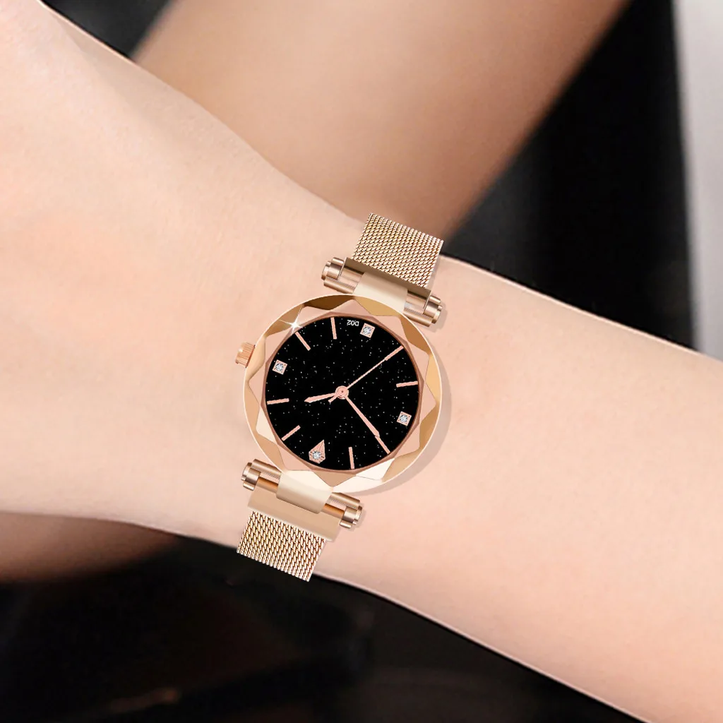 

Fashion Casual Women's Watches Minimalism Starry Sky Magnet Buckle Female Quartz Wristwatch Ladies Bracelet reloj mujer Clock