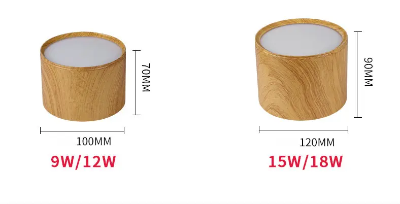 Artpad в скандинавском стиле светодиодный потолочный светильник деревянный круглый офисный отель проходной коридор балкон 9 Вт/12 Вт/15 Вт/18 Вт вниз светильник Точечный светильник