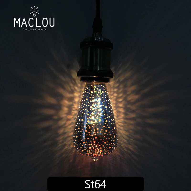 3D retro Vintage Edison la luz de la noche llevó la bombilla de la lámpara 220 V G95 Lampara ampolla lampada estrella de Navidad iluminación de decoración 3D retro Vintage Edison la luz de la noche llevó la bombilla de la lámpara 220 V G95 Lampara ampolla lampada estrella de Navidad iluminación de decoración