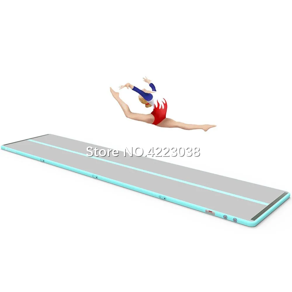 

6*1*0.1m Inflatable Gymnastics Tumbling Mat Air Track Tumbling Floor Mats w/Electric Pump for Home Use, Beach, Park and Water