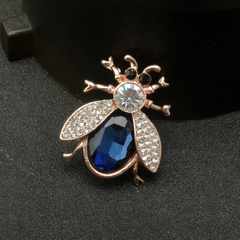 

MZC Classic Insect Cute Bee Brooch for Womens Rhinestone Brooch Broches Big Crystal Brosch Pins Unisex Jewelry Bouquet Lovers