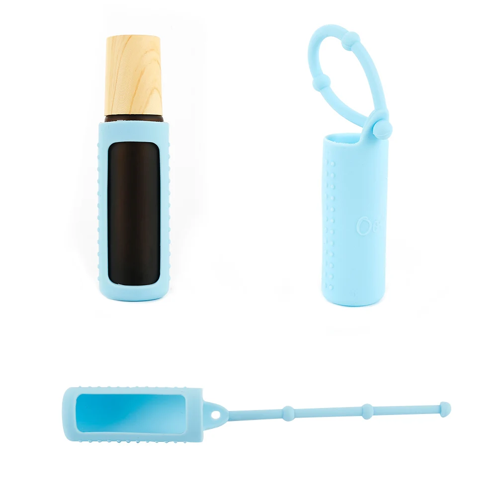 

DIY Silicone Essential Oil case 15ml 10ml 5ml Protection Bottle Random Color Protection Cover For Travel Accessories Organizer