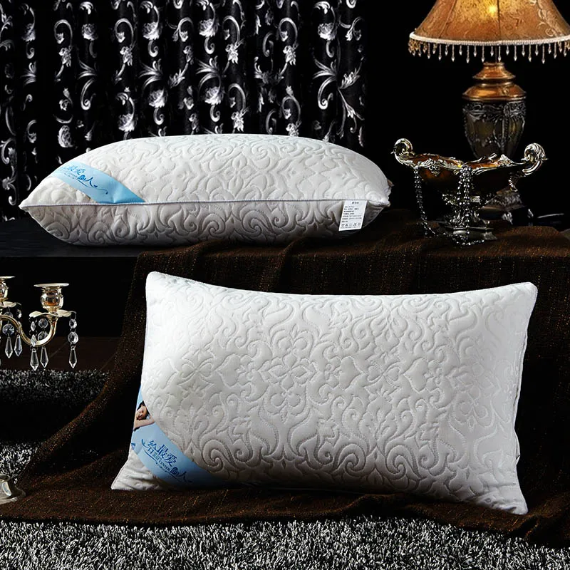 

knitted cotton head rest sleeping pillow bedroom simple style bed pillow core 48x74cm one piece free shipping
