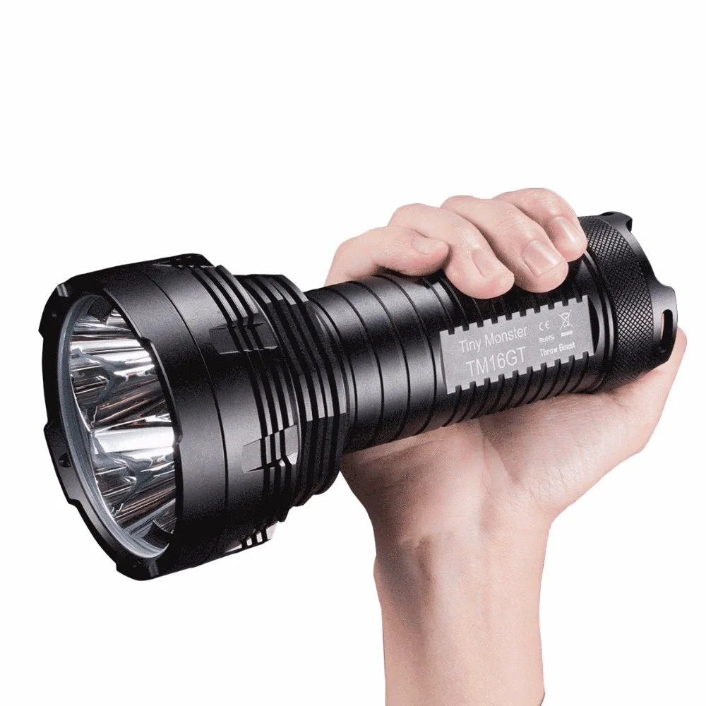 NITECORE TM16GT ручной прожектор 4 * CREE XP L HI V3 светодиоды Макс 3600 люмен фонарик луч бросок