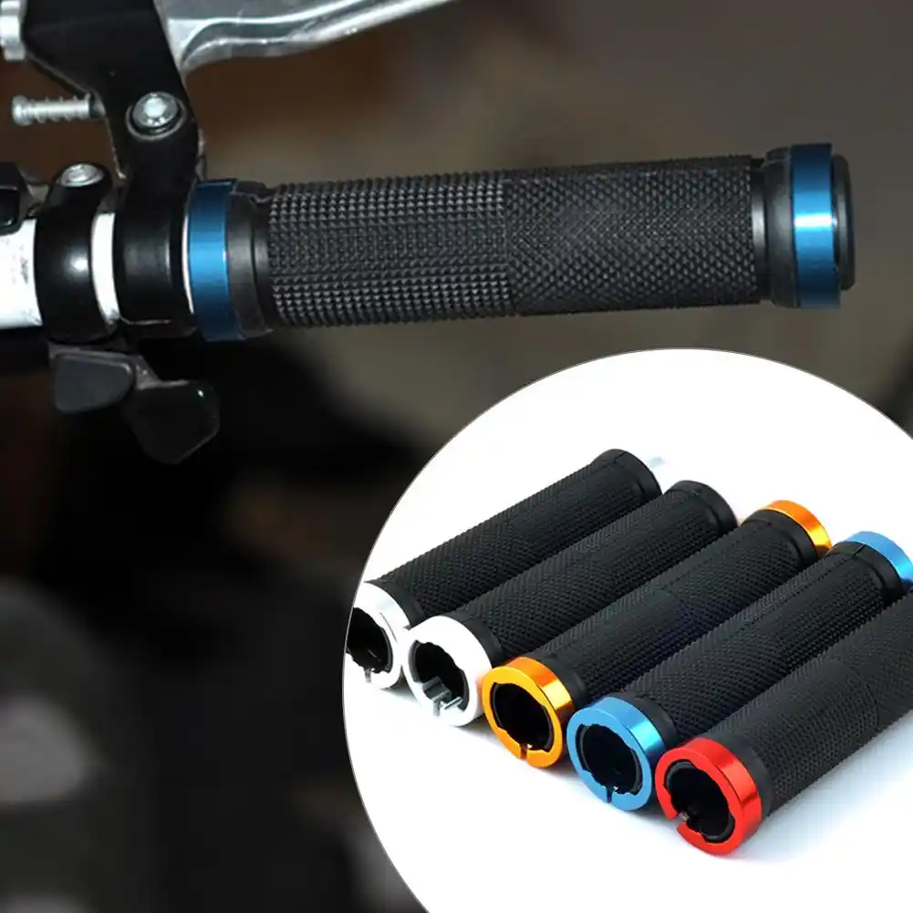 1 Pair Soft Rubber Handlebar End Grips For Bicycle MTB BMX Road Mountain Bike
