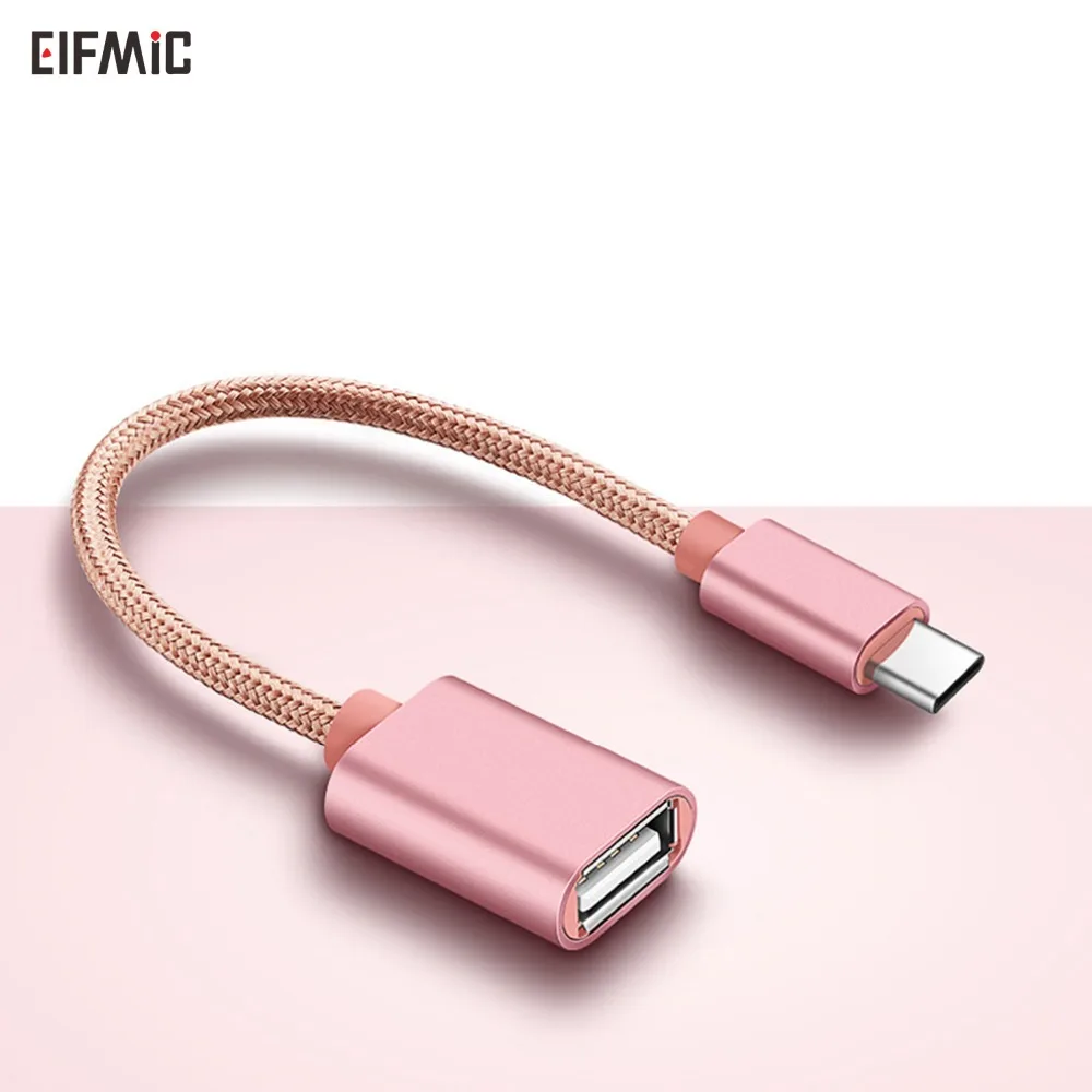 USB-C إلى USB 3.1 محول نوع C إلى USB الإناث كابل otg ل C ميناء ماك بوك برو/الهواء (2018) ديل XPS سامسونج غالاكسي ملاحظة LG G5/G6 ،