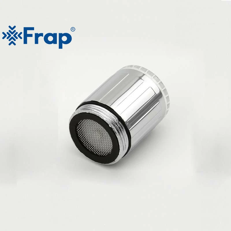 FRAP кран кухонный аэратор хромированный для смесителя диффузор светодиодный