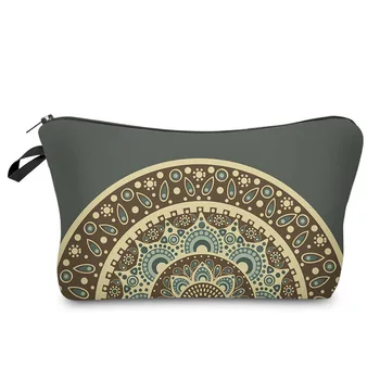 

BU Store Fashion Brand barrel-shaped Cosmetic Bags New Makeup bag Heat Transfer Printing Women Travel cosmetic organizer bag