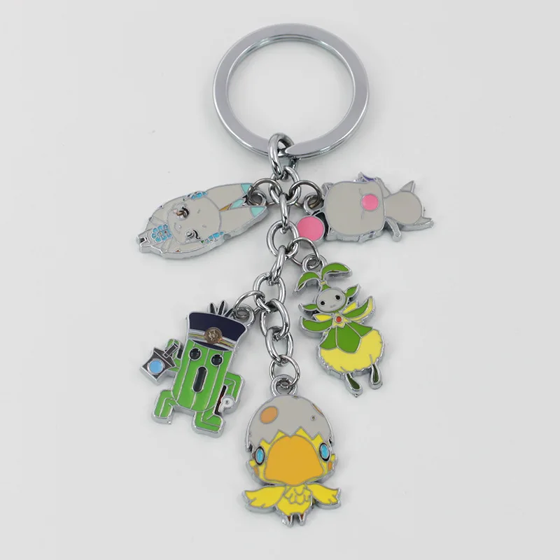 

Hot Game Final Fantasy Alloy Model Dolls Action Figure Toys Colorful Chocobo Cactus Keychain Pendant Collection For Kids Gift