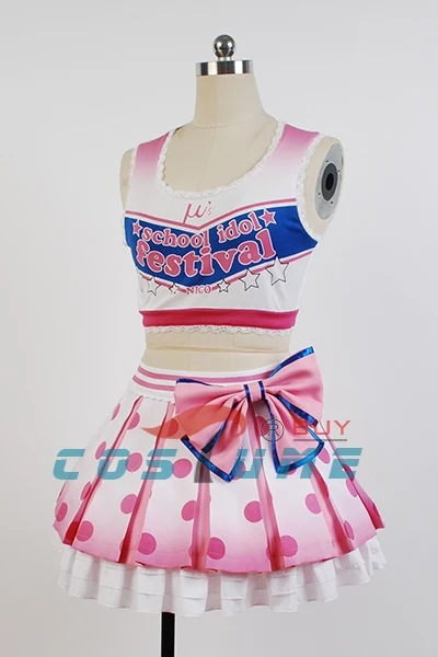 Lovelive! الحب يعيش يازاوا نيكو المشجعين أنيمي تأثيري زي هالوين ازياء للنساء Lovelive! الحب يعيش يازاوا نيكو المشجعين أنيمي تأثيري زي هالوين ازياء للنساء