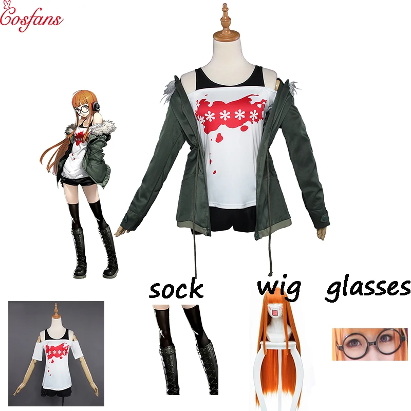 19 New Futaba Sakura Cosplay Game Persona 5 Costume Futaba Sakura Navi Persona 5 Cosplay Costume Women Halloween Cosplay Set Movie Tv Costumes Aliexpress