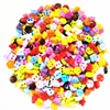 100PCS 6mm Plastic Heart Round Star Flower Square Mixed Mini Buttons Sewing 2 Holes Tiny Doll Clothes Button For Scrapbooking ► Photo 3/3