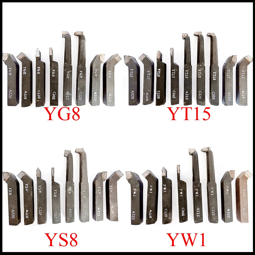 20*20mm 20x20 YT15 YW1 YG8 YS8 90 Degree Tungsten Carbide CNC Lathe Welding Left Right Hand External Turning Cutting Tool Holder |