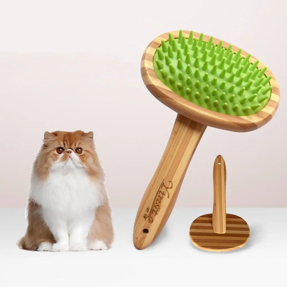 

Pet supplies Cat Grooming Dog Grooming Comb Silicone Bath Brush Massage Comb Airbag Comb Dog Grooming Comb Supplies