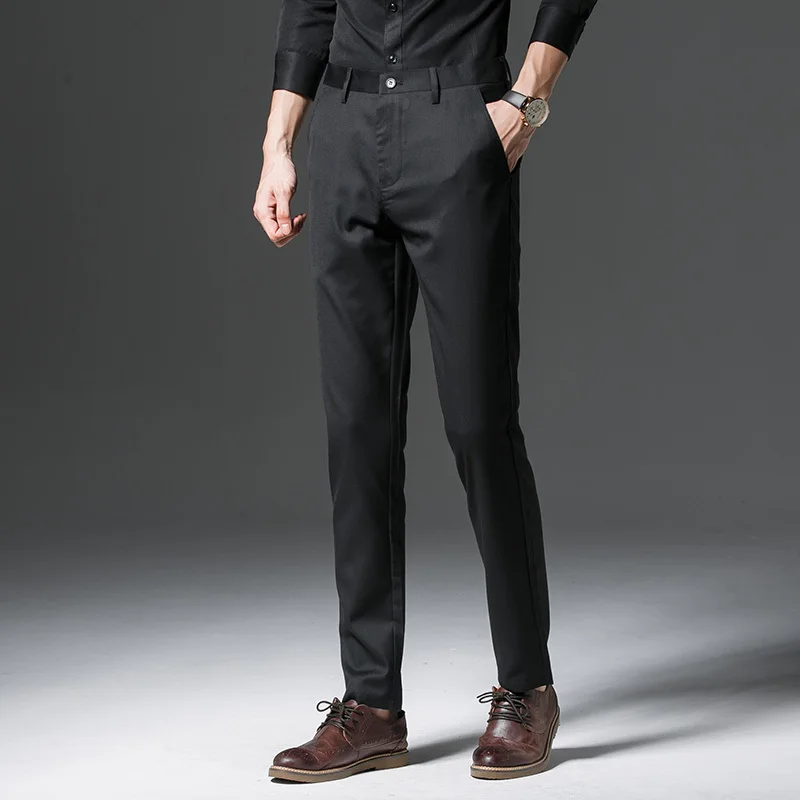 Мужской деловой хлопковый костюм брюки мужские повседневные официальные платья мужские брюки высокого качества