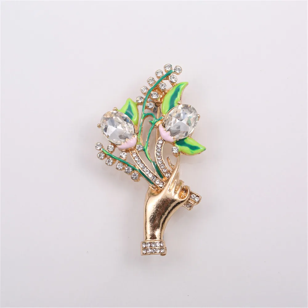 

2016 free shippingFashion jewelryFashionable woman nature of life is a popular exquisite hand flower brooch gift