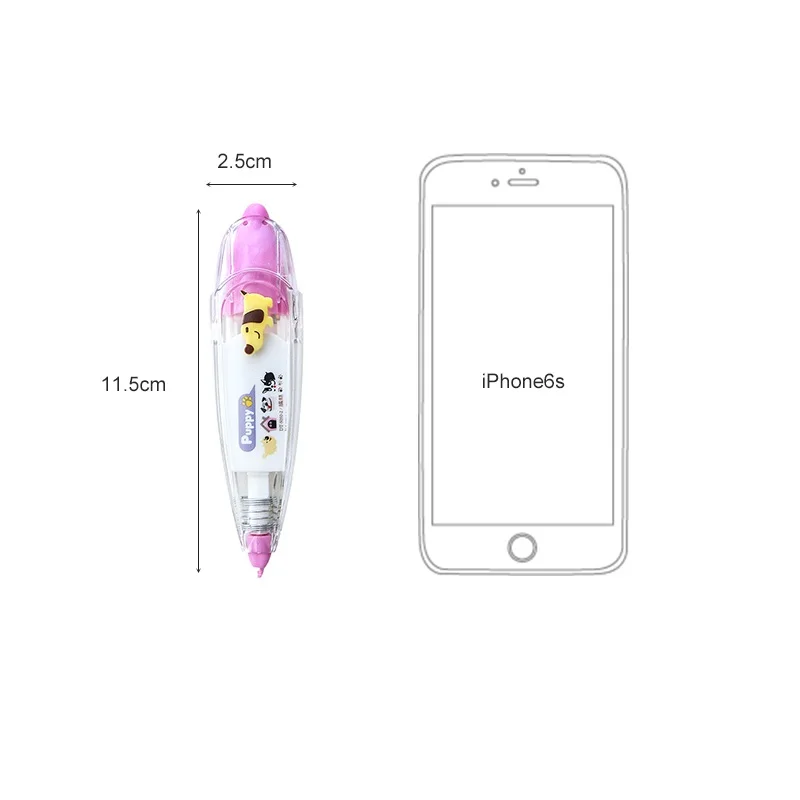 Милая коррекционная лента маскирующая Мультяшные Животные декоративные ленты для наклейки для дневника Скрапбукинг Канцелярские принадлежности Школьные принадлежности A6514