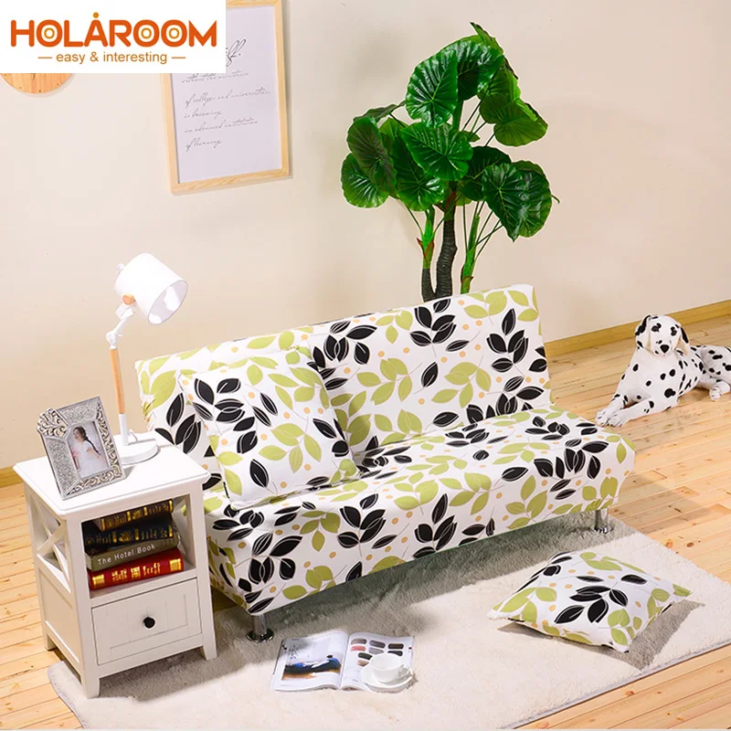 

Elastic Stretch Sofa Cover Country Style No Armrests Sofa Cover All-inclusive Universal Polyester Fabric Printed Sofa Cover