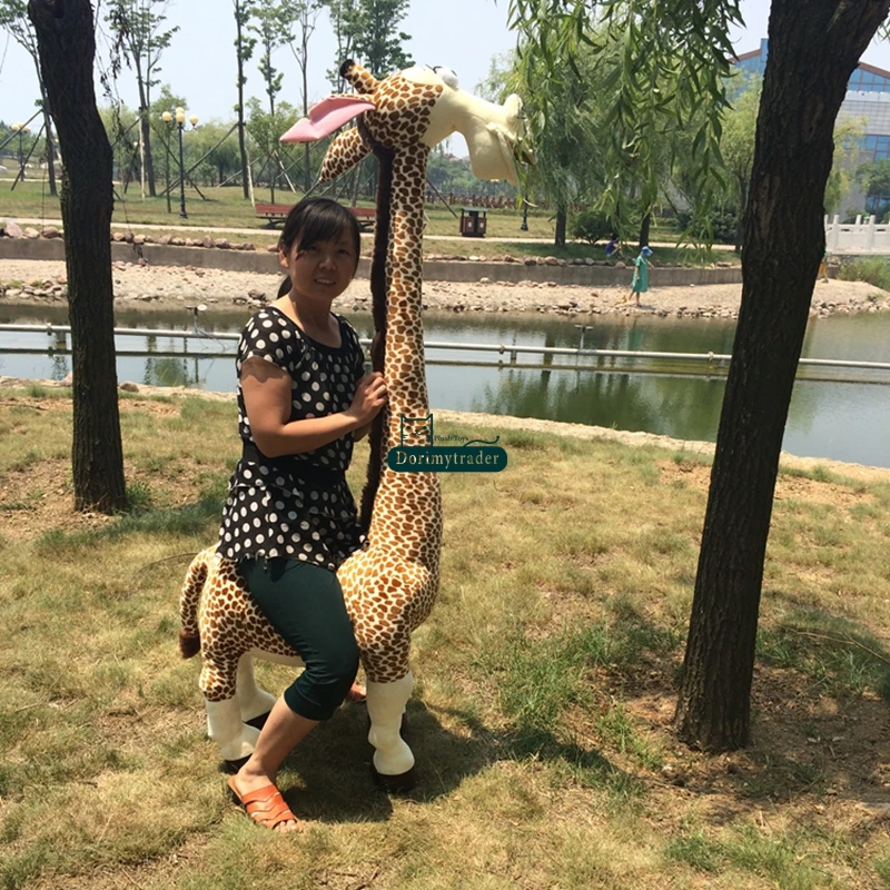 

Dorimytrader 180cm Jumbo Simulated Giraffe Plush Toy 71'' Huge Cute Stuffed Animal Giraffes Photography Props DY61417
