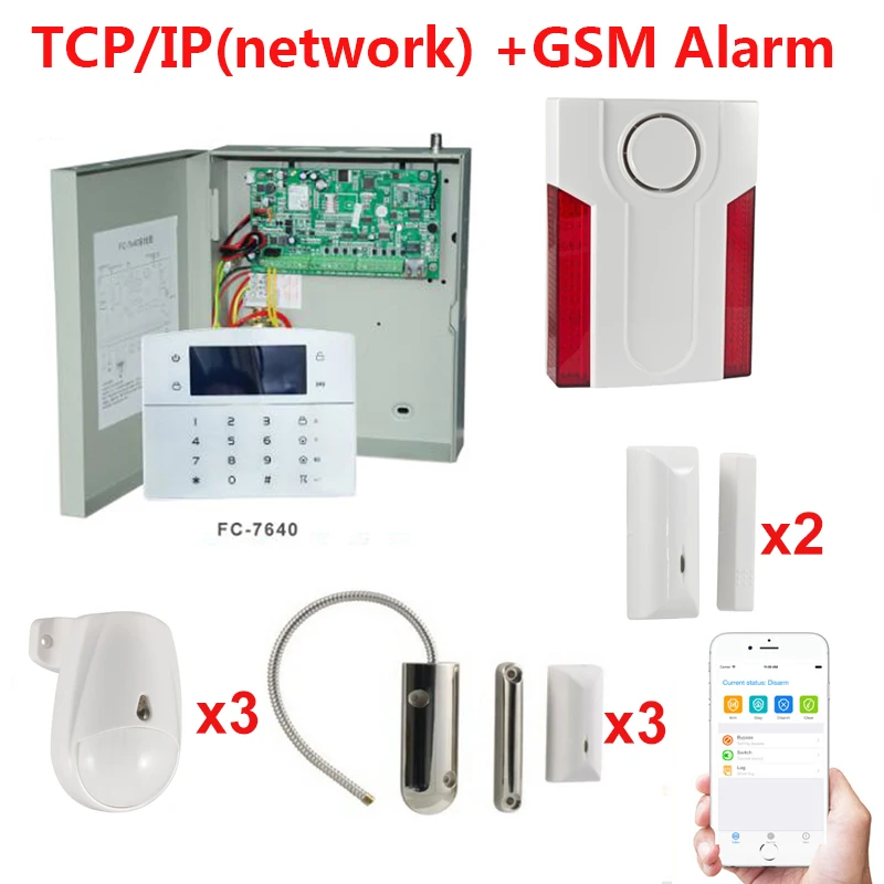 Focus outdoor security metal box 8 wired zones secure panel with 433/868mhz wireless garage door sensors car protection alarm Focus outdoor security metal box 8 wired zones secure panel with 433/868mhz wireless garage door sensors car protection alarm
