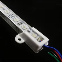 60 светодиодный/1 м водонепроницаемый 5050SMD RGB светодиодный светильник с жесткой полосой+ 1 RGB контроллер x10