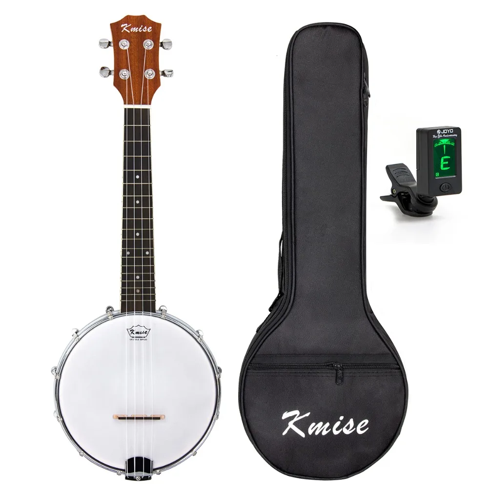 Kmise Ukulele Banjo Concert Ukelele 4 String Uke 23 inch Sapele