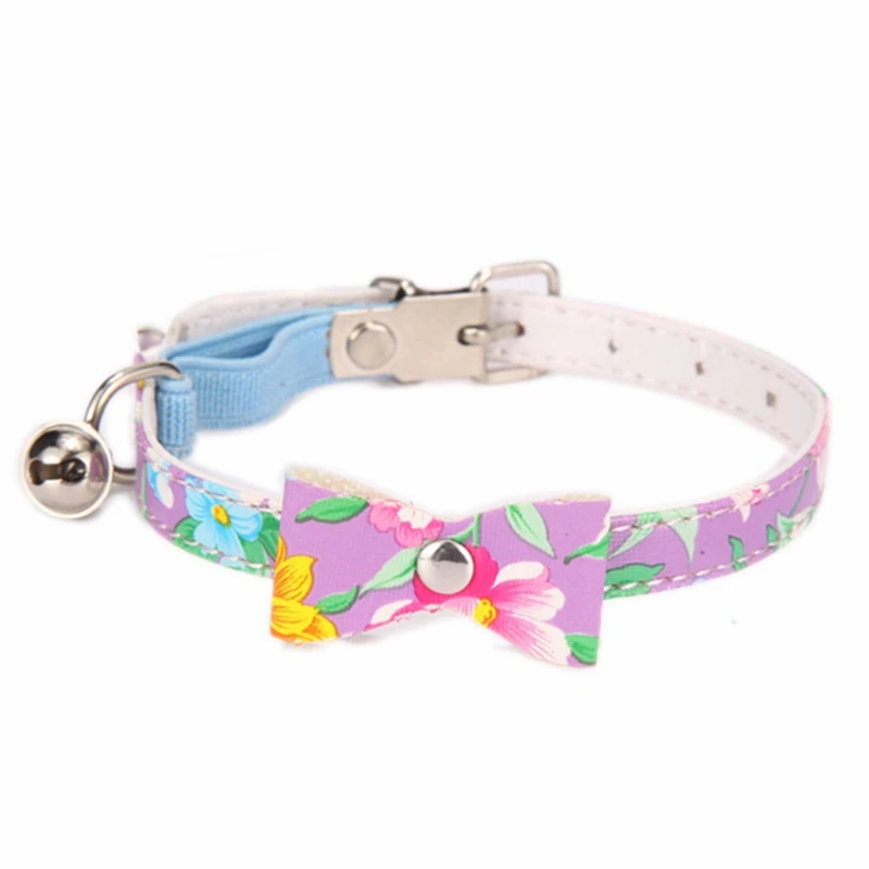 

PU Leather Cat Collar For Small Cats Pet Products In Cat And Puppy Collars Adjustable