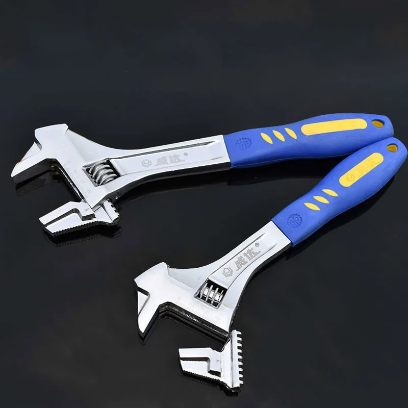 

10inch /12inch Multifunction Wrench High Quality Stainless Steel Adjustable Spanner plastic handle Spanner