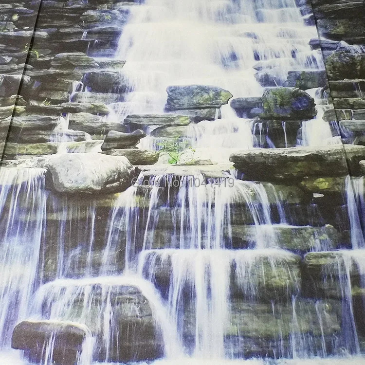 Пользовательские 3D фото обои естественная Фреска водопады пасторальный Стиль 3D нетканые соломенная бумага обои s гостиная диван фон